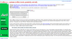 Desktop Screenshot of cyrilice.cz