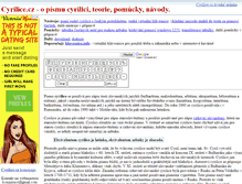 Tablet Screenshot of cyrilice.cz